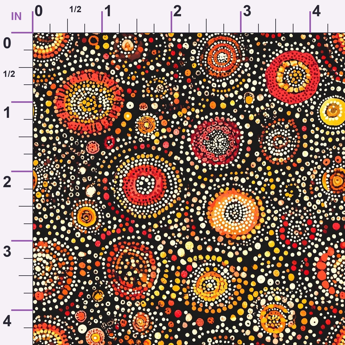 Dreamtime Embers Pattern 5 Minky Fabric