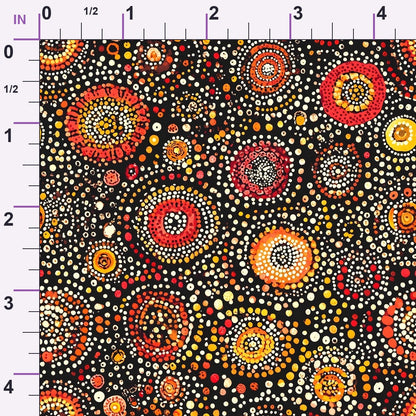 Dreamtime Embers Pattern 5 Minky Fabric