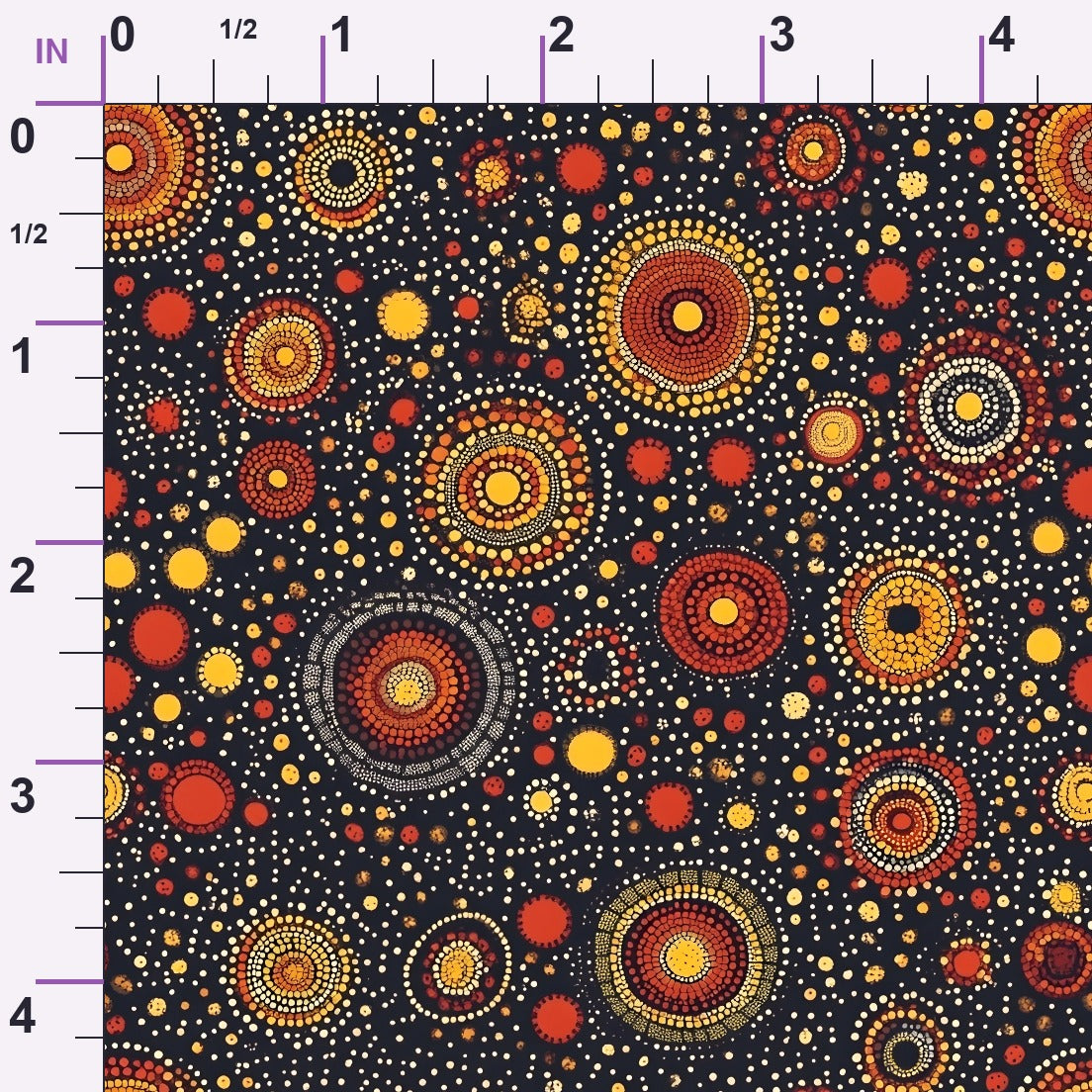 Dreamtime Embers Pattern 6 Minky Fabric