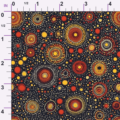 Dreamtime Embers Pattern 6 Minky Fabric