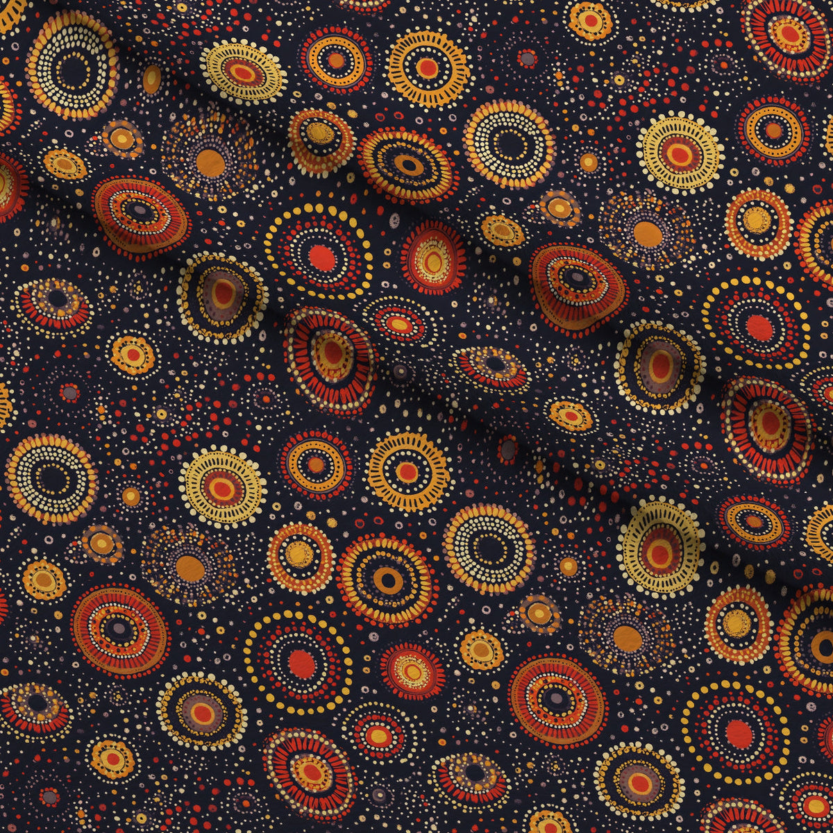 Dreamtime Embers Pattern 8 Minky Fabric