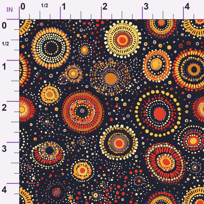 Dreamtime Embers Pattern 8 Minky Fabric