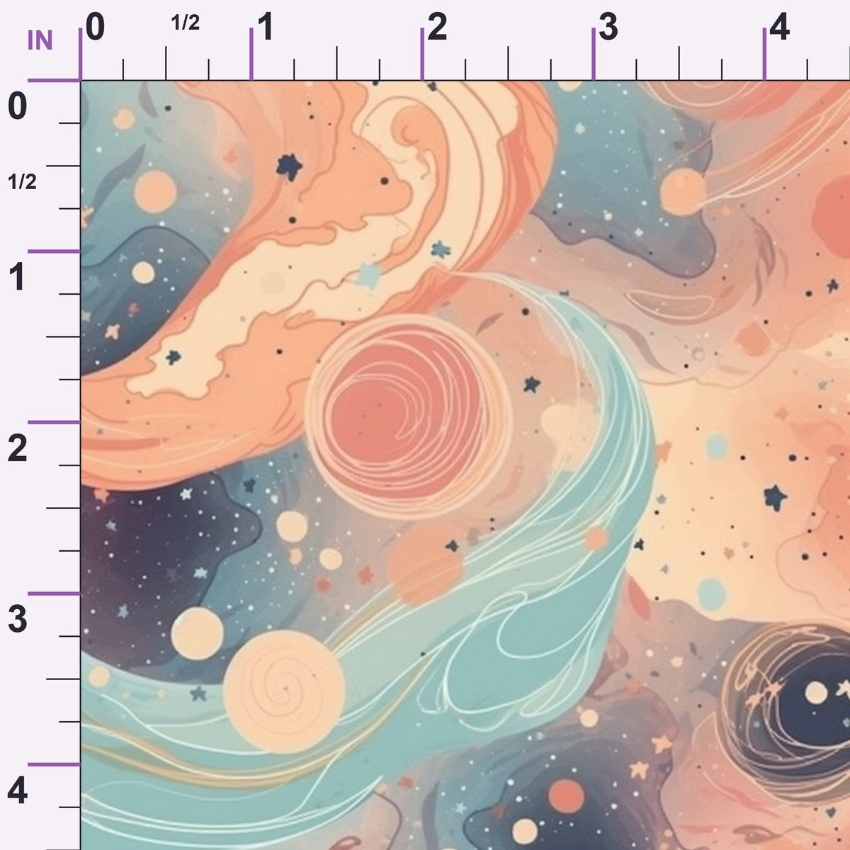 Dreamy Cosmos Pattern 1 Minky Fabric