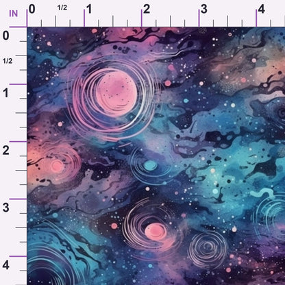 Dreamy Cosmos Pattern 4 Minky Fabric
