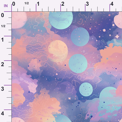 Dreamy Cosmos Pattern 6 Minky Fabric