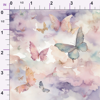 Dreamy Wings Pattern 1 Minky Fabric