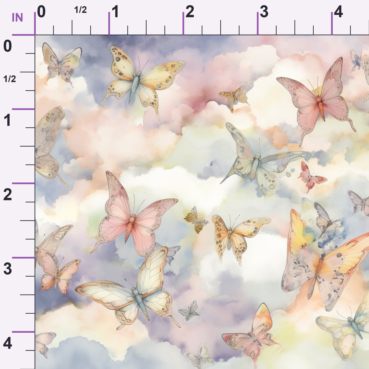 Dreamy Wings Pattern 5 Minky Fabric