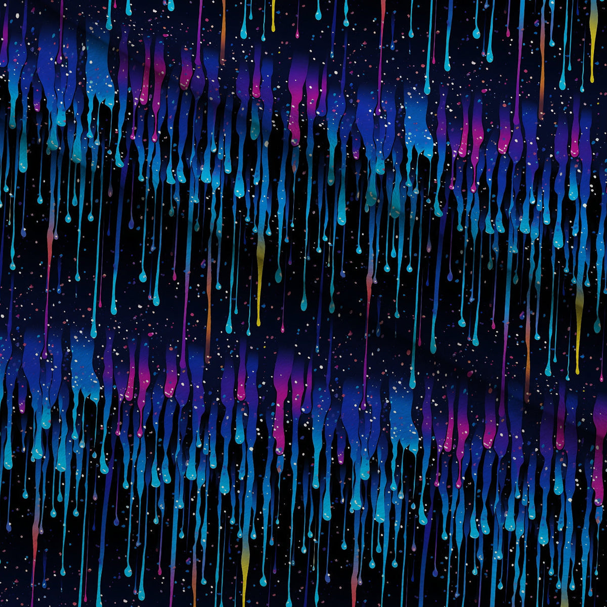 Dripping Blue Liquid Pattern 1 Minky Fabric