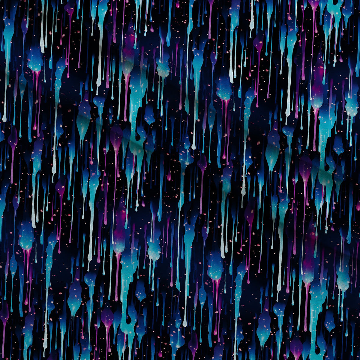 Dripping Blue Liquid Pattern 4 Minky Fabric