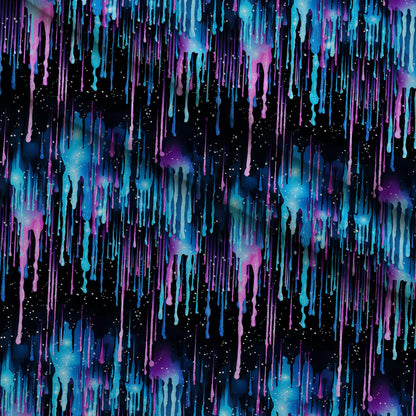 Dripping Blue Liquid Pattern 7 Minky Fabric