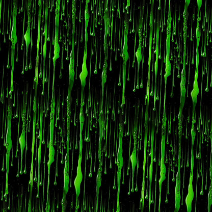 Dripping Green Liquid Pattern 1 Minky Fabric