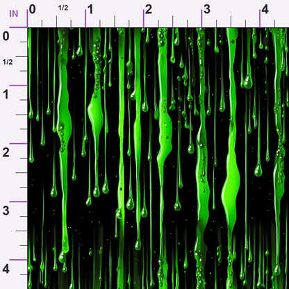 Dripping Green Liquid Pattern 1 Minky Fabric