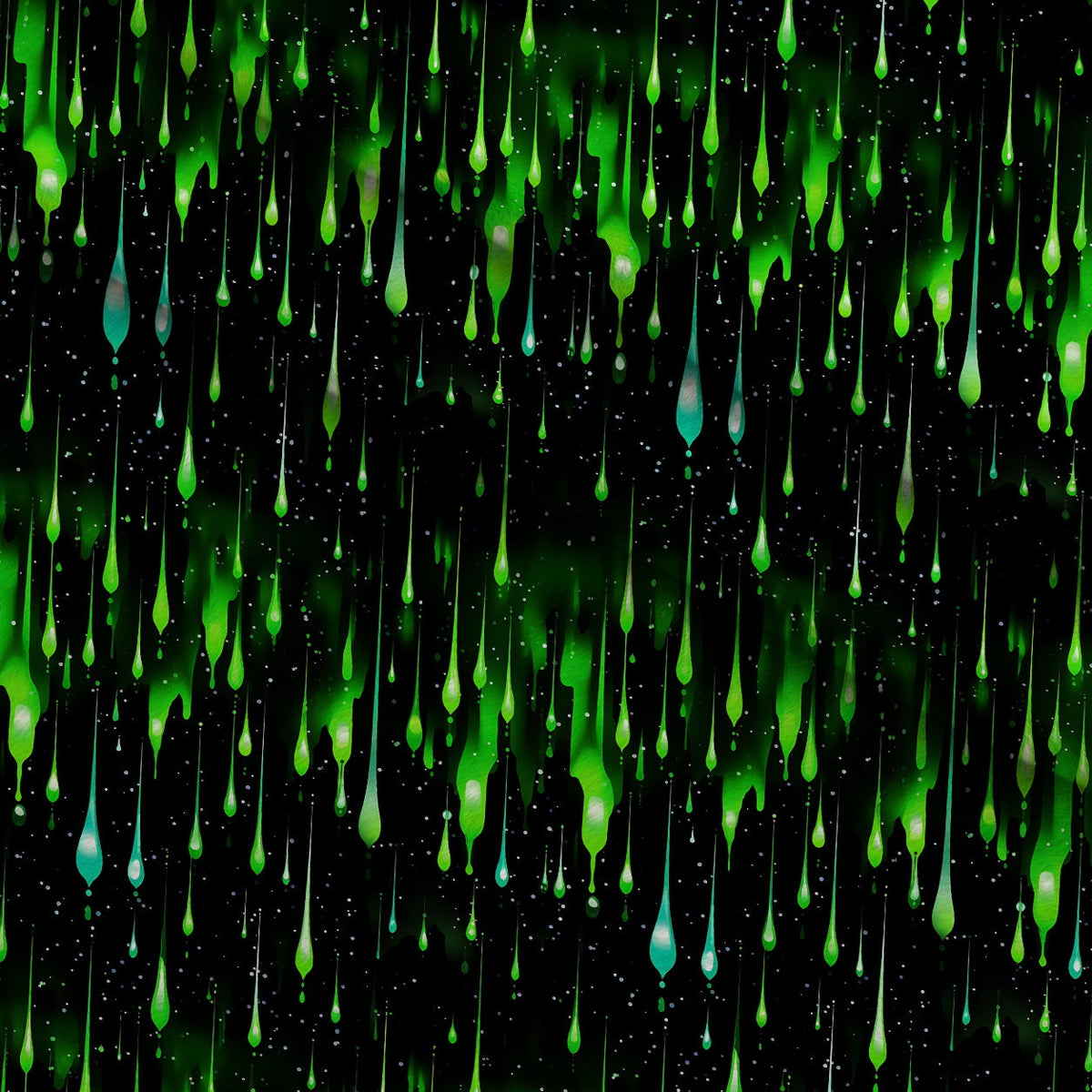 Dripping Green Liquid Pattern 2 Minky Fabric