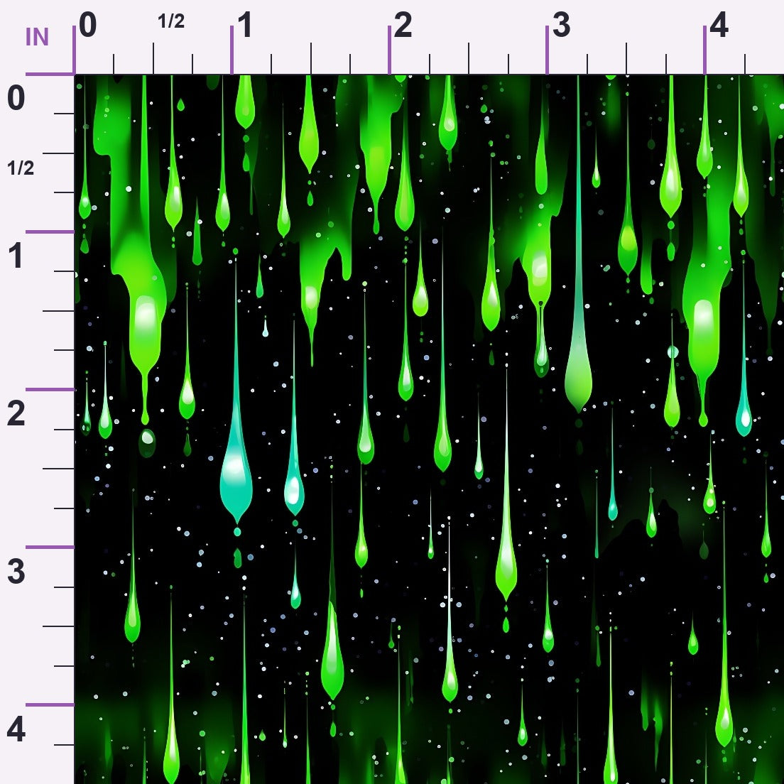 Dripping Green Liquid Pattern 2 Minky Fabric