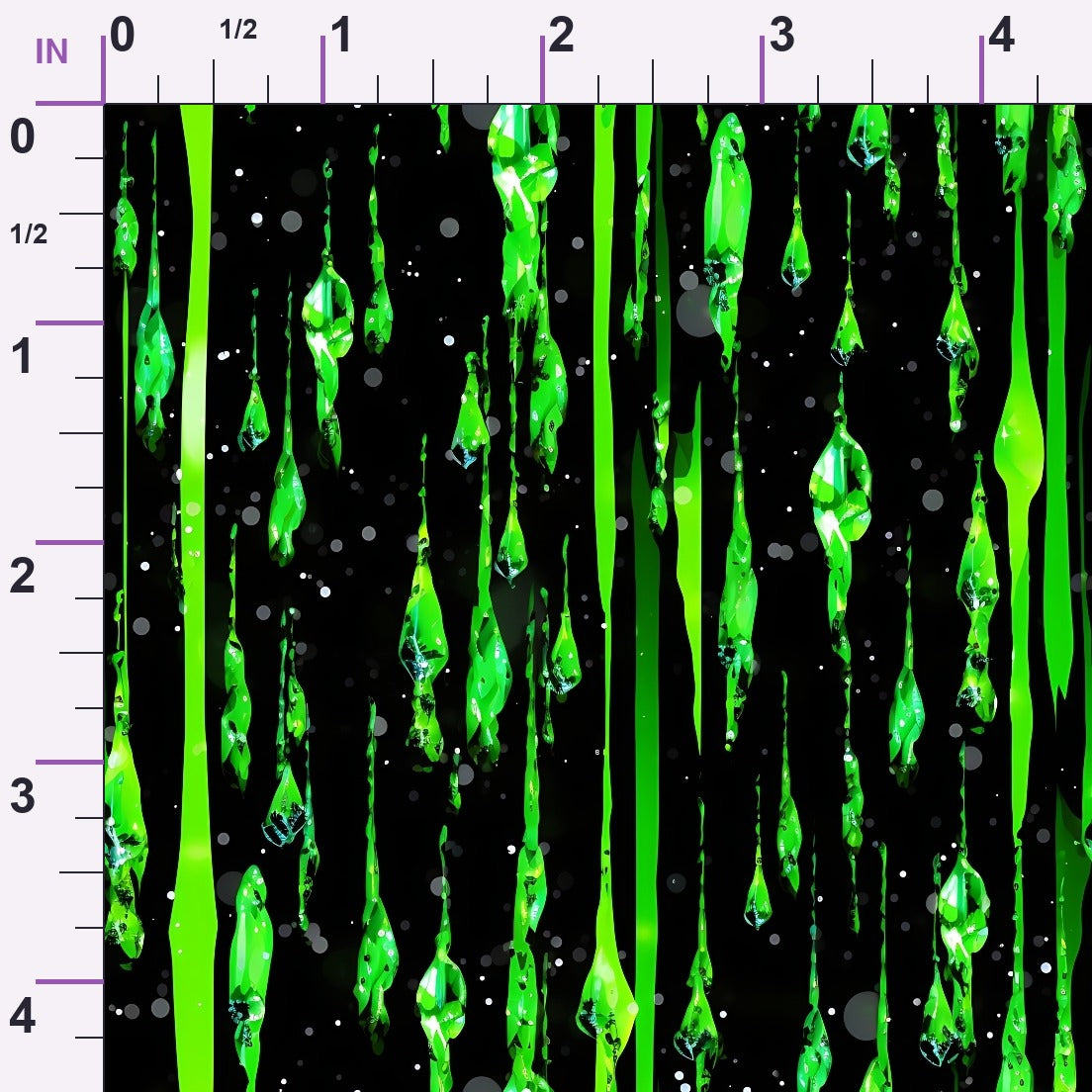Dripping Green Liquid Pattern 3 Minky Fabric