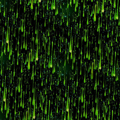 Dripping Green Liquid Pattern 4 Minky Fabric