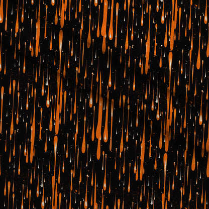 Dripping Orange Liquid Pattern 2 Minky Fabric