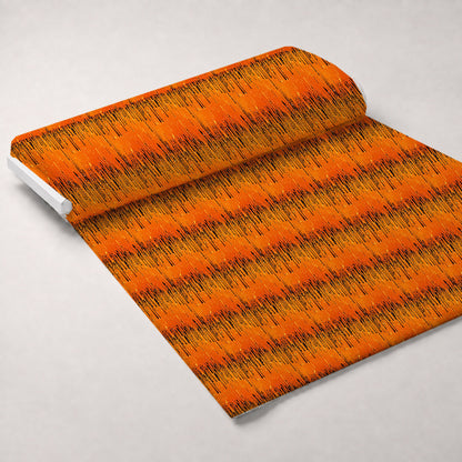 Dripping Orange Liquid Pattern 4 Minky Fabric