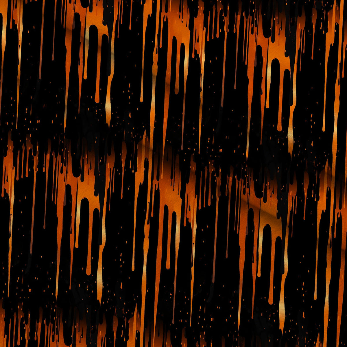 Dripping Orange Liquid Pattern 5 Minky Fabric