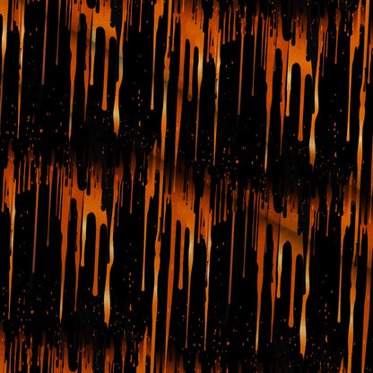 Dripping Orange Liquid Pattern 5 Minky Fabric