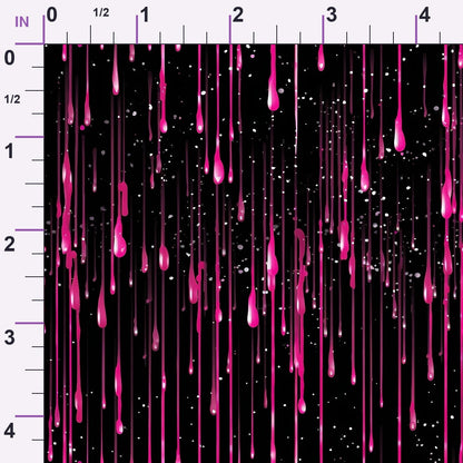 Dripping Pink Liquid Pattern 1 Minky Fabric
