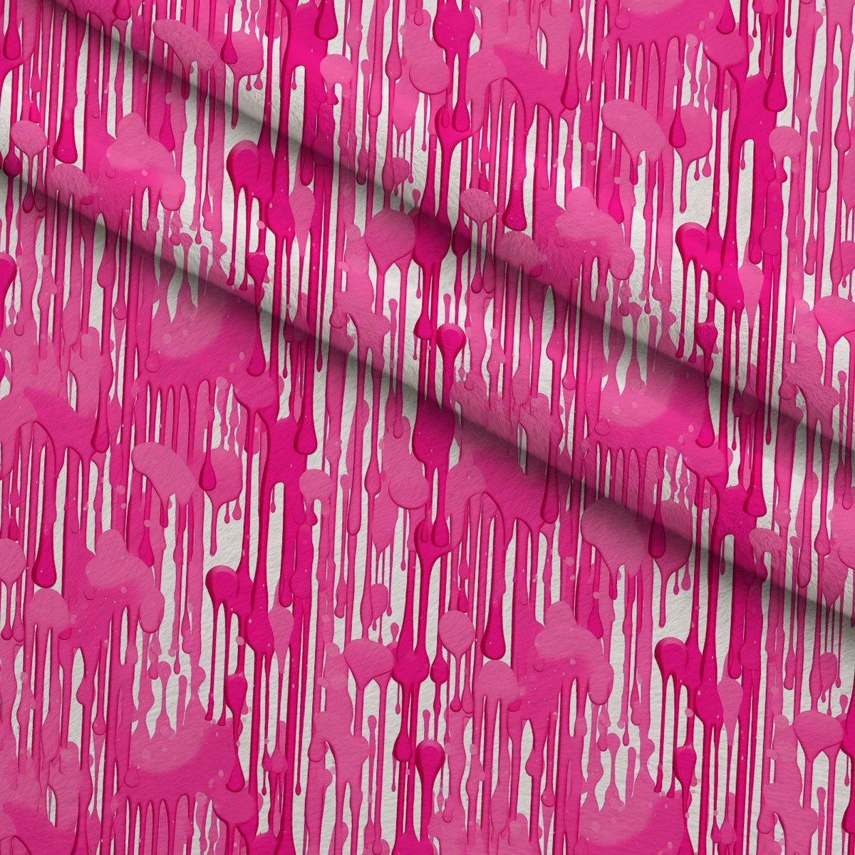 Dripping Pink Liquid Pattern 3 Minky Fabric