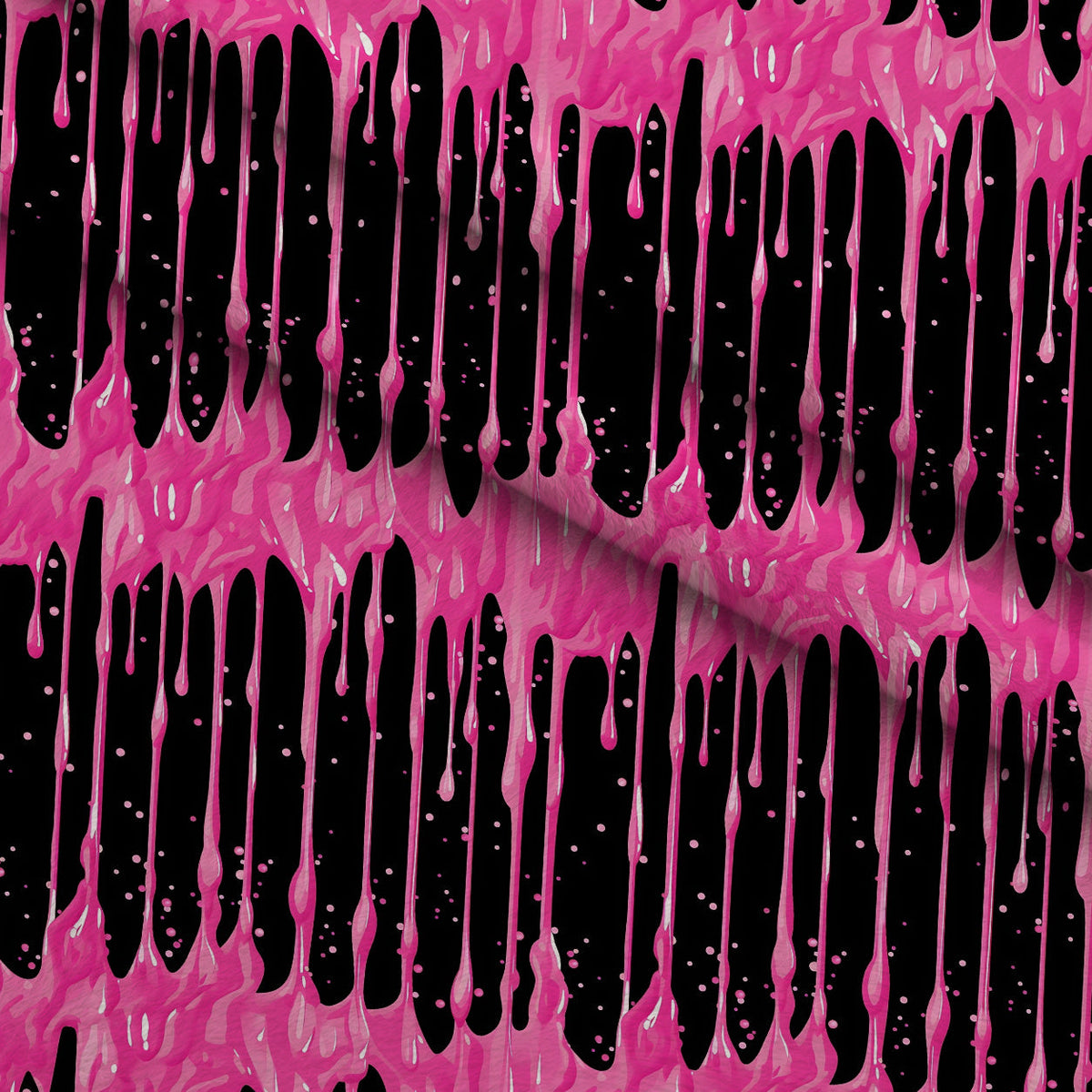 Dripping Pink Liquid Pattern 4 Minky Fabric