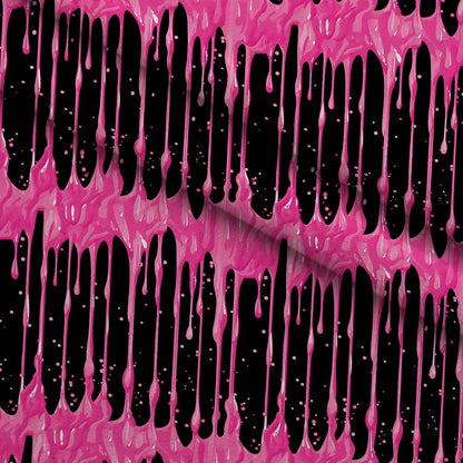 Dripping Pink Liquid Pattern 4 Minky Fabric