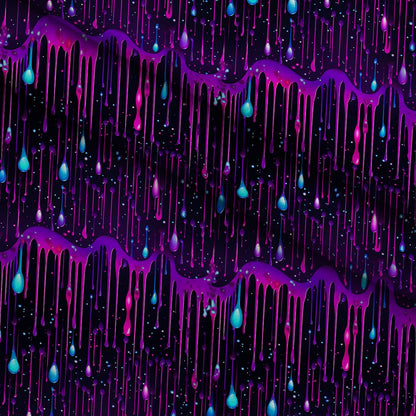 Dripping Purple Liquid Pattern 1 Minky Fabric