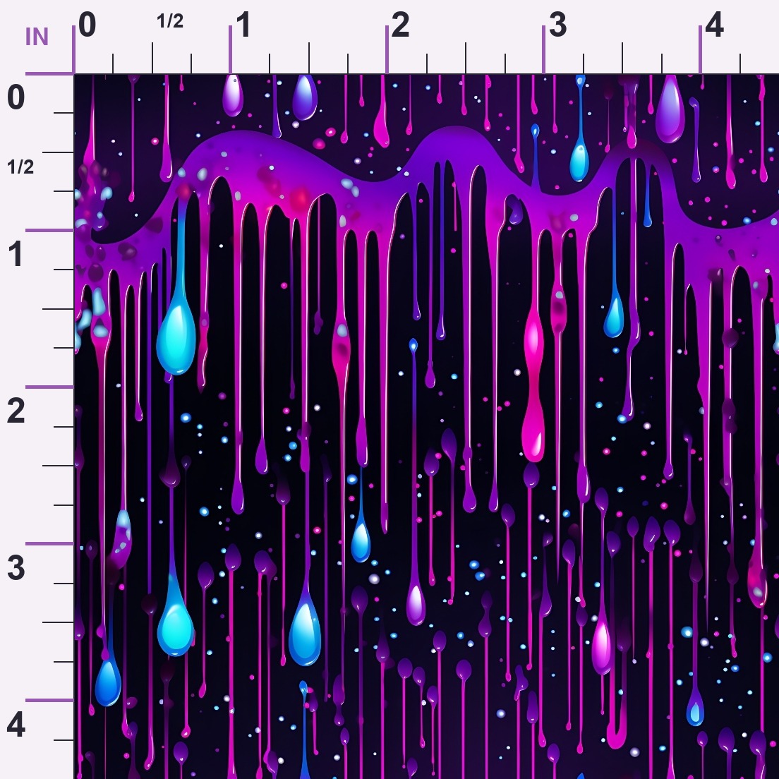 Dripping Purple Liquid Pattern 1 Minky Fabric