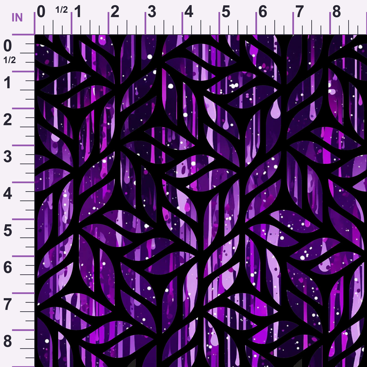 Dripping Purple Liquid Pattern 16 Minky Fabric