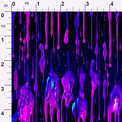 Dripping Purple Liquid Pattern 2 Minky Fabric