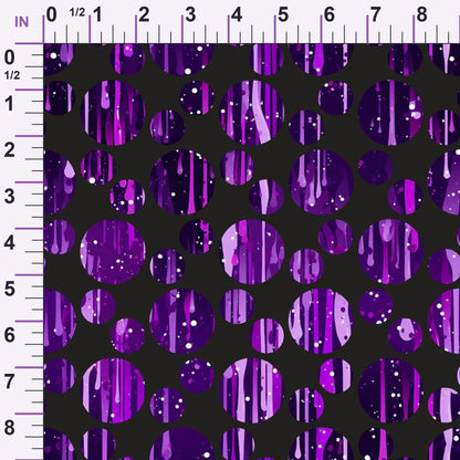 Dripping Purple Liquid Pattern 9 Minky Fabric