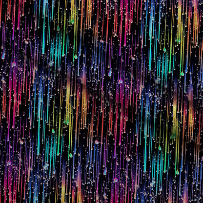 Dripping Rainbow Liquid Pattern 10 Minky Fabric