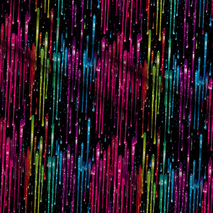 Dripping Rainbow Liquid Pattern 11 Minky Fabric