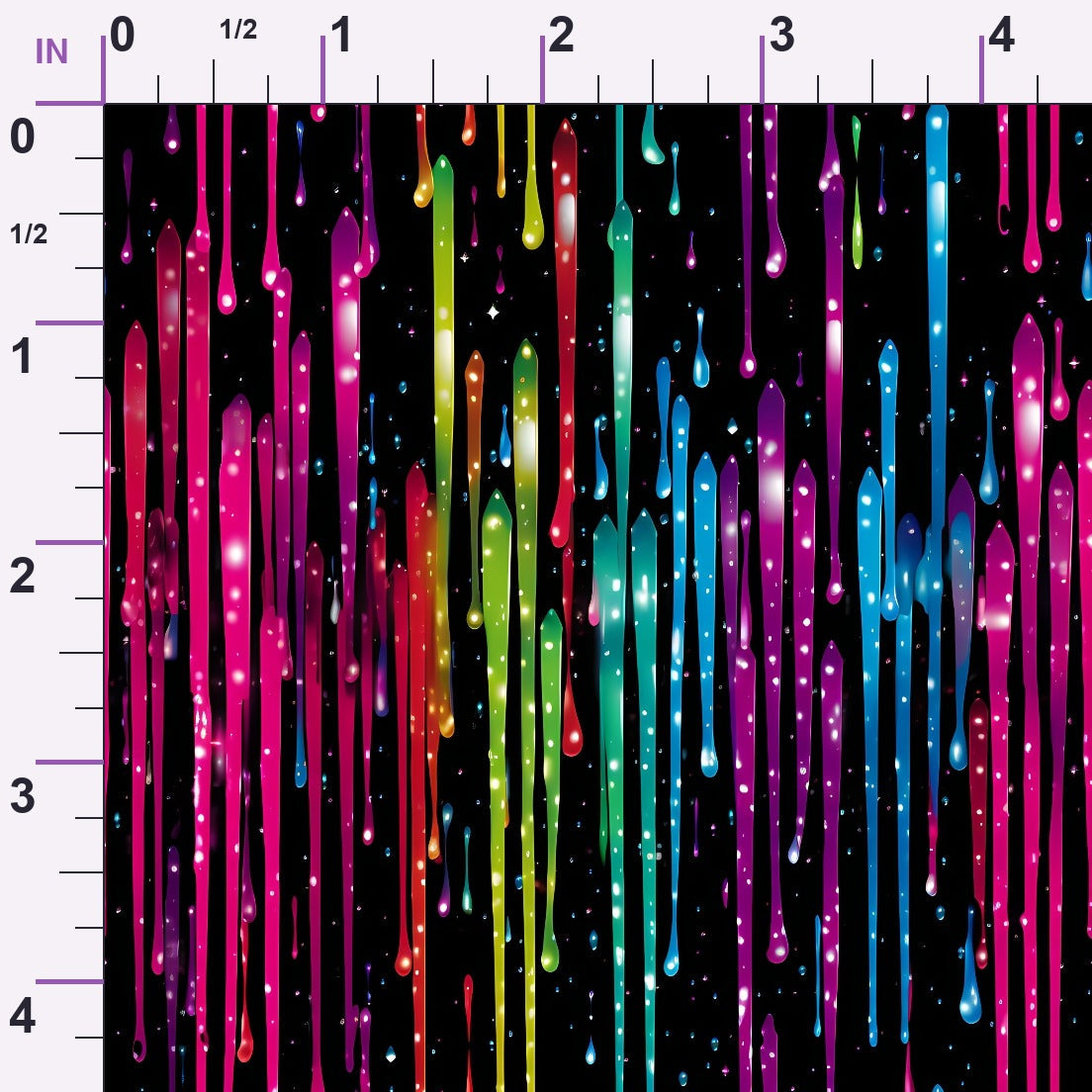 Dripping Rainbow Liquid Pattern 11 Minky Fabric
