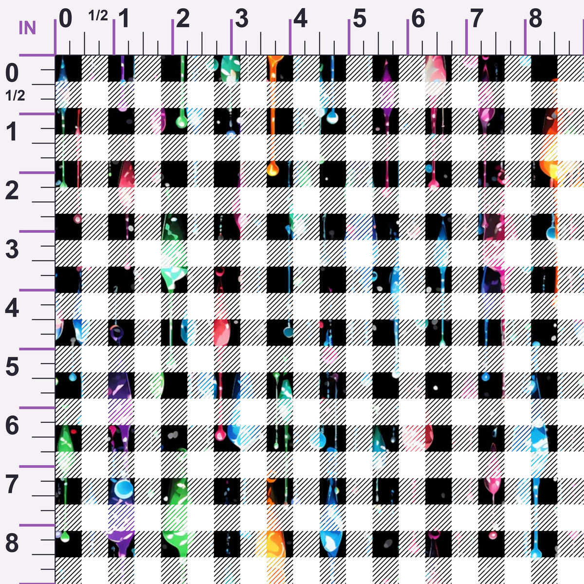 Dripping Rainbow Liquid Pattern 16 Minky Fabric