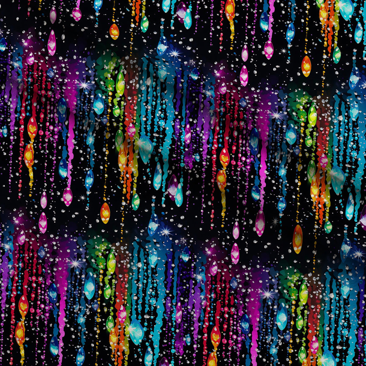 Dripping Rainbow Liquid Pattern 2 Minky Fabric