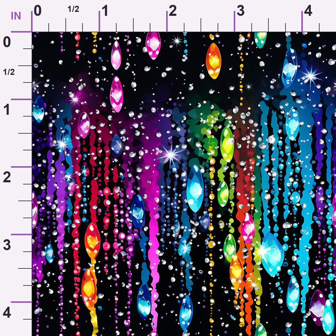 Dripping Rainbow Liquid Pattern 2 Minky Fabric