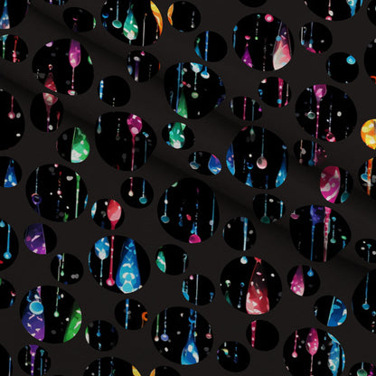 Dripping Rainbow Liquid Pattern 20 Minky Fabric