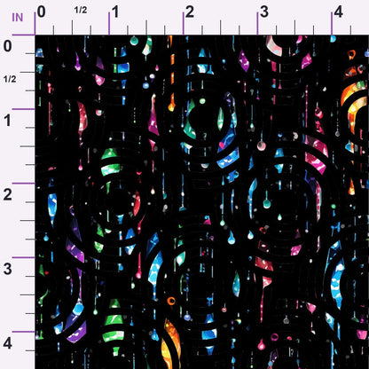 Dripping Rainbow Liquid Pattern 22 Minky Fabric
