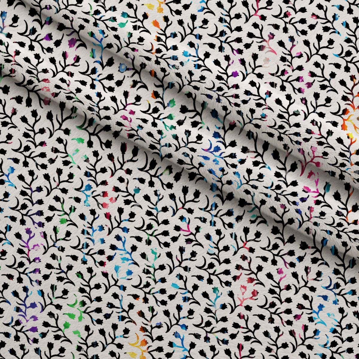 Dripping Rainbow Liquid Pattern 23 Minky Fabric