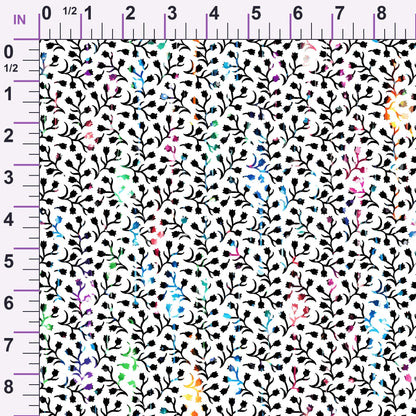 Dripping Rainbow Liquid Pattern 23 Minky Fabric