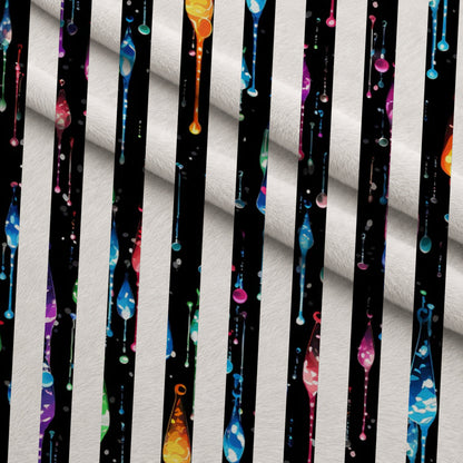 Dripping Rainbow Liquid Pattern 27 Minky Fabric