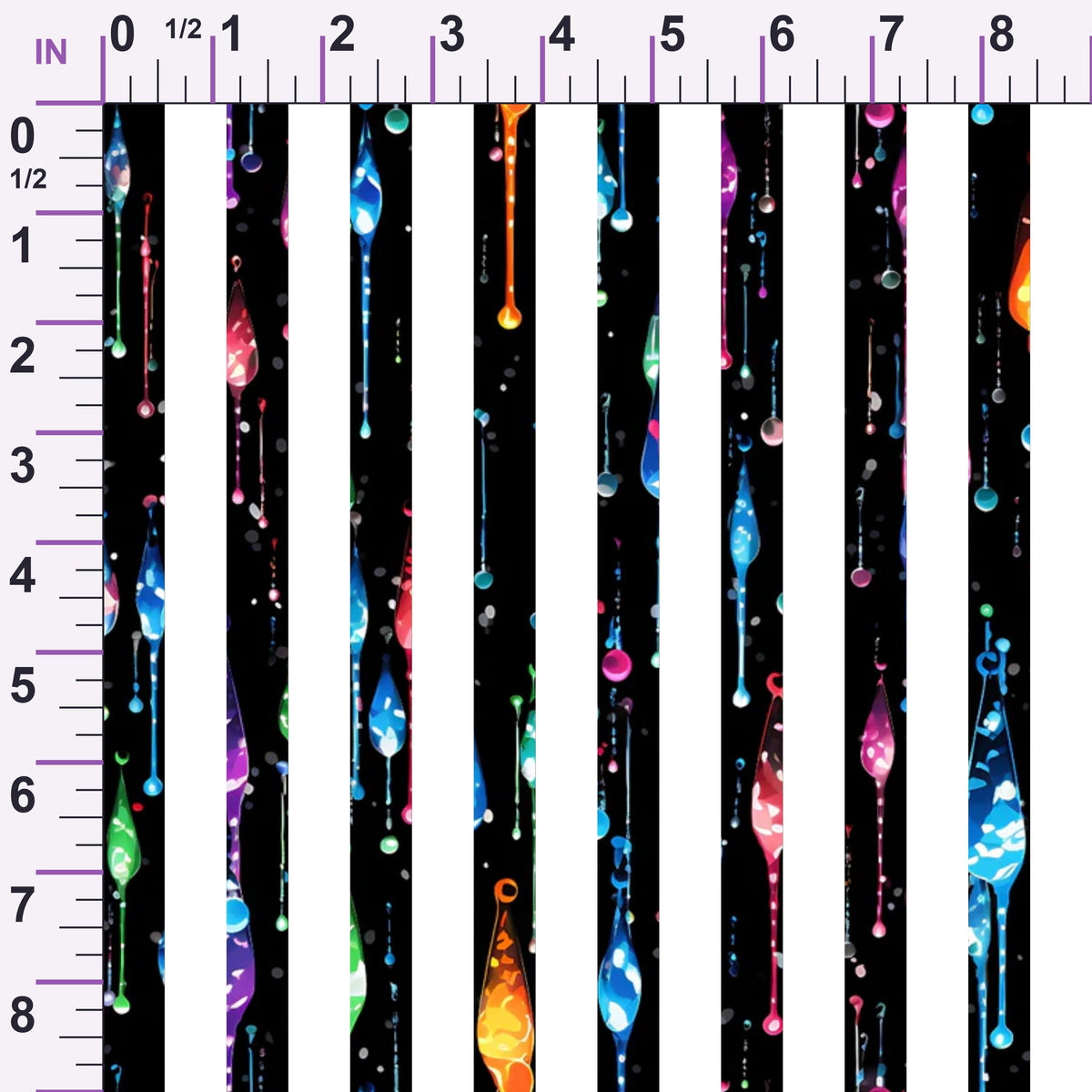 Dripping Rainbow Liquid Pattern 27 Minky Fabric