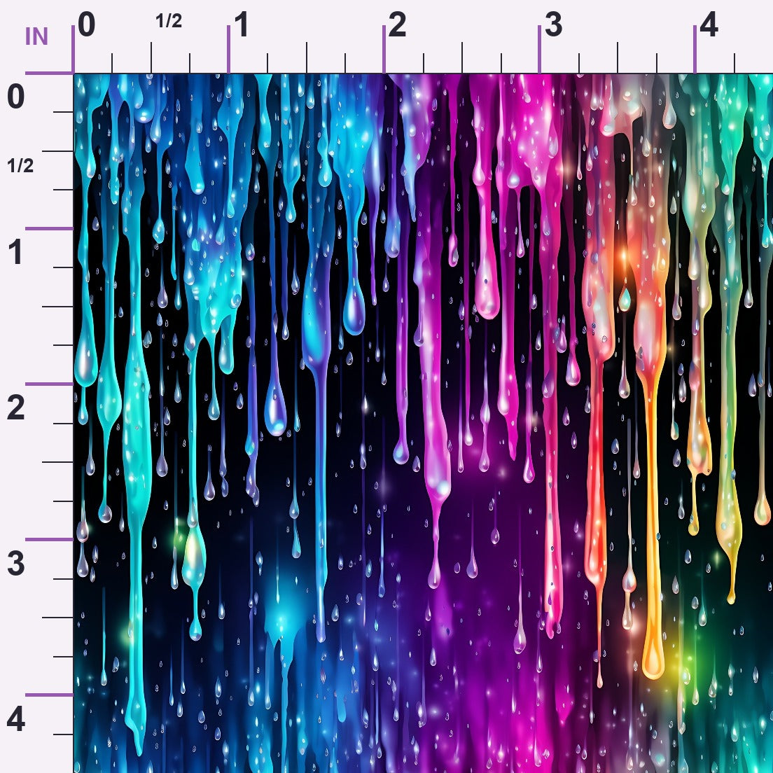 Dripping Rainbow Liquid Pattern 4 Minky Fabric