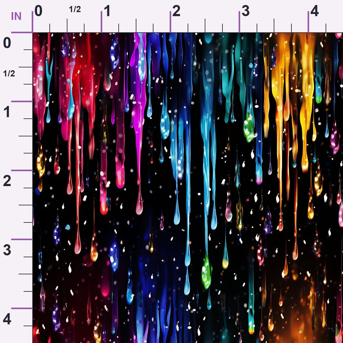 Dripping Rainbow Liquid Pattern 5 Minky Fabric