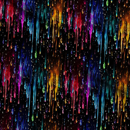 Dripping Rainbow Liquid Pattern 7 Minky Fabric