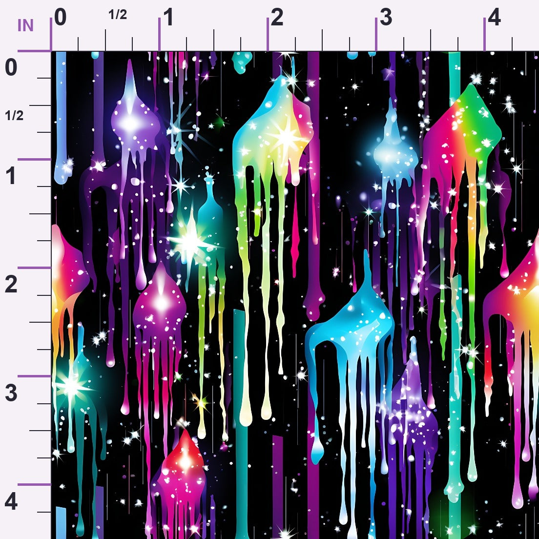 Dripping Rainbow Liquid Pattern 8 Minky Fabric