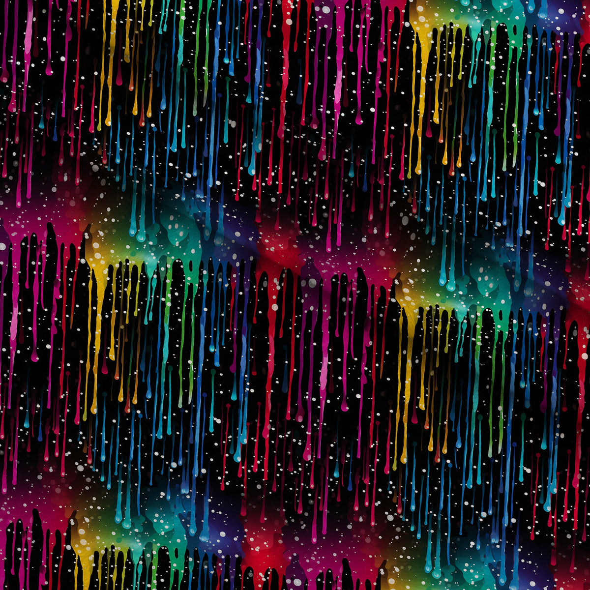 Dripping Rainbow Liquid Pattern 9 Minky Fabric